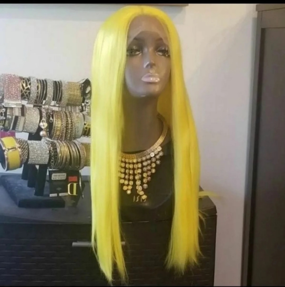 4x6 Canary Yellow Synthetic Lace Front